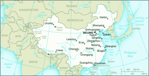 Map of China.